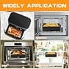 HOTUT Silicone Air Fryer for Ninja AF500EU, 10.4L Silicone Air Fryer Mat, Reusable Airfryer Accessories, Airfryer Mould Compatible with Ninja Foodi Flex Drawer AF500EU - Built-in - Image 6