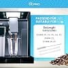 DL-pro 2 x 15.5 cm Transparent Milk Suction Hose for DeLonghi ECAM ETAM ESAM Coffee Machine 5313232961 with Cleaning Brush - Image 3