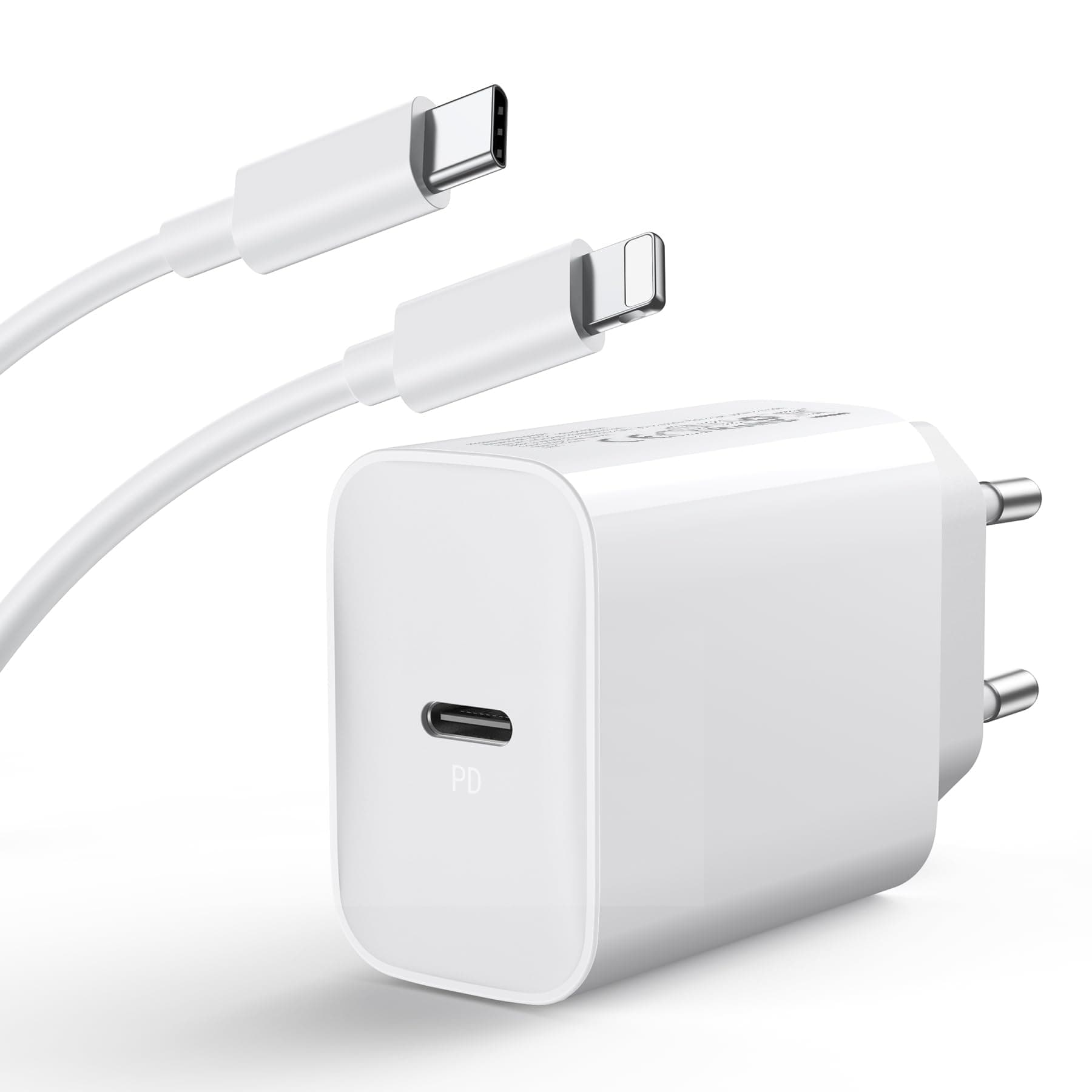 Fast Charger for iPhone 14/14/Pro/14 Pro Max/14 Plus/13 12 11 SE XR X XS 8, 30W USBC Charger AC Socket Type C Power Supply USB C Adapter and 2M Cable