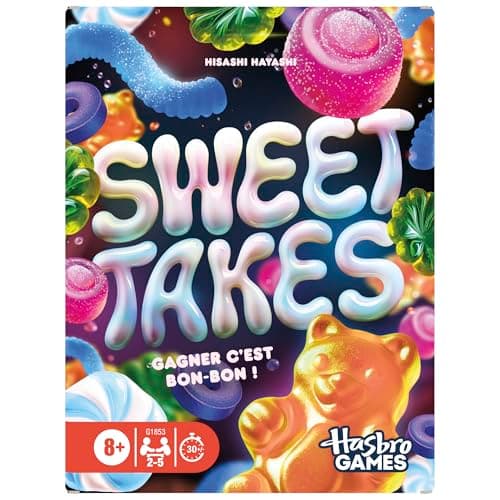 Hasbro Gaming Sweet Takes, Card Game - French Version, Strategic Board Game for Kids, Teens and Adults, Fast and Fun Family Game on the Theme of Sweets, Board Games - Image 2