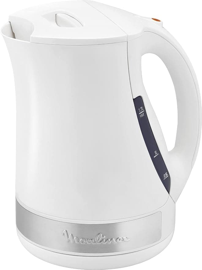 Moulinex Principio Plus Kettle, Capacity 1.7 L, Electric kettle, Cordless kettle, 360° base, 2 visible water levels, Hidden resistance BY108110 - Image 1