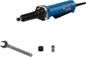 Bosch Professional Straight grinder GGS 30 LPS (750 W, with PROtection switch, kickback control, 1 adjustable wrench incl., 6 mm clamp with nut)