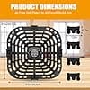 instant vortex plus instant pot gourmia 6 quart air fryer replacement parts accessories grill pan grill plate rack tray crisper plate non-stick air fryer accessories replacement grill pan - Image 5