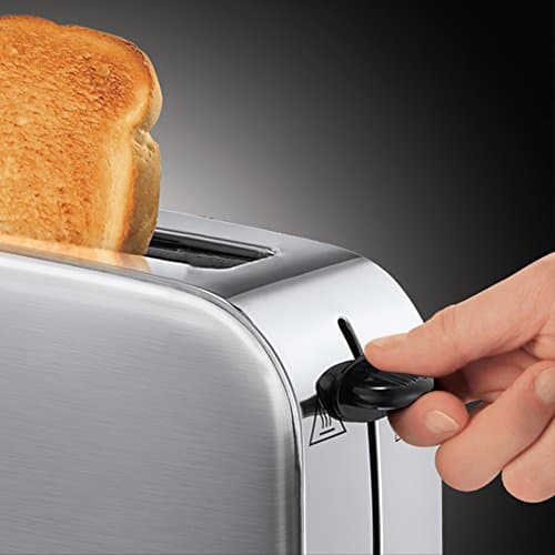Russell Hobbs 21396-56 Bread Rack [Long Slot 2 Toasts/ 1 Slice Chopstick] Adventure Stainless Steel (Wide Slot, 6 Adjustable Quick Browning Levels, Raise, Thaw & Ware) - Image 6
