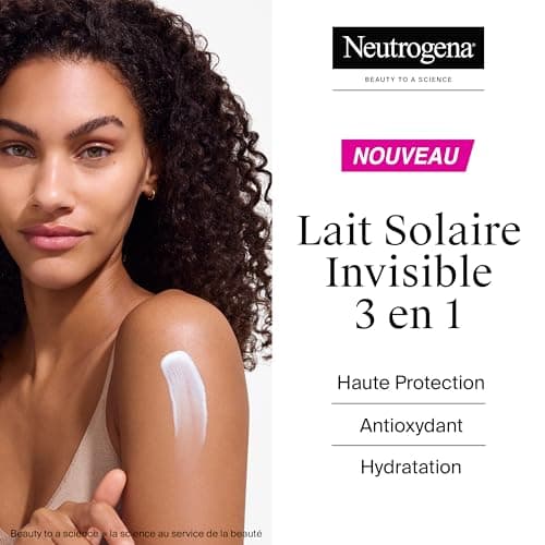Neutrogena – Invisible Ultra Sheer Sun Lotion SPF 50 UVB + UVA (200 mL) – Antioxidant Face and Body Sunscreen – Dry to the touch, fast absorption, well resists sweat and water - Image 4