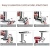 GVODE Meat Mincer Accessory for Kitchenaid Robot Patissier, Includes 3 Sausage Filling Horns, Meat Grinder for Kitchenaid Accessories - Image 5