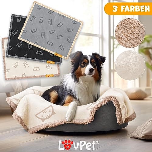 Lovpet® Waterproof Dog Blanket, Sherpa Fleece Pet Blanket + 3X Bone for Toys, Machine Washable - 80 x 60 inches - XXL - Machine Washable - Image 4