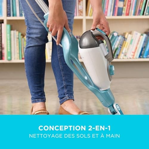 BLACK AND DECKER - Balai Vapeur avec Nettoyeur à Main et Gant STEAMITT - 11 Accessoires - Multifonctions 1600W - Temps de Chauffe 13,87 sec - Réservoir 500 ml - Nettoyage Parfait - BHSM166DSM-QS - Image 4