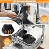 Accessoires Airfryer pour Philips Airfryer Dual Basket 3000 Series - Air Fryer Accessories Comprend un moule en silicone, une grille, des moules à pain, des pinces de cuisine, un spray d'huile, etc - Image 7