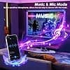 HOVVIDA 20M WiFi LED Strip, Compatible with Alexa and Google Home, 30 LEDs/Metre, 600 LED, RGB 24V Strip, APP and Remote Control, Music Mode, LED for Bedroom, Living Room, Kitchen, Bedroom, Bar, Party - Image 5