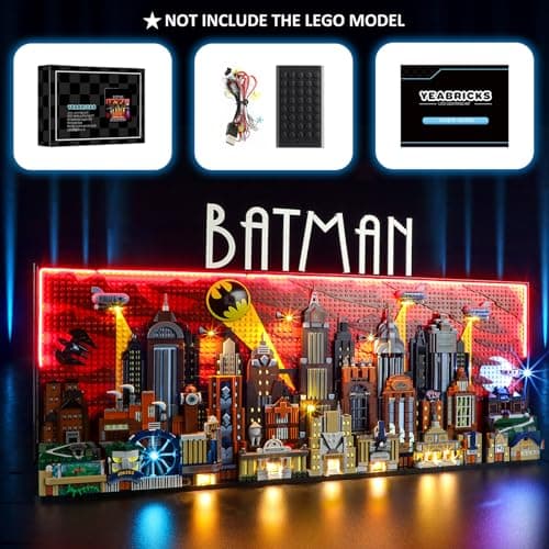 YEABRICKS LED Light for Lego 76271 DC Batman: The Animated Series - Gotham City - Building Set (Lego Set not included) - Image 6
