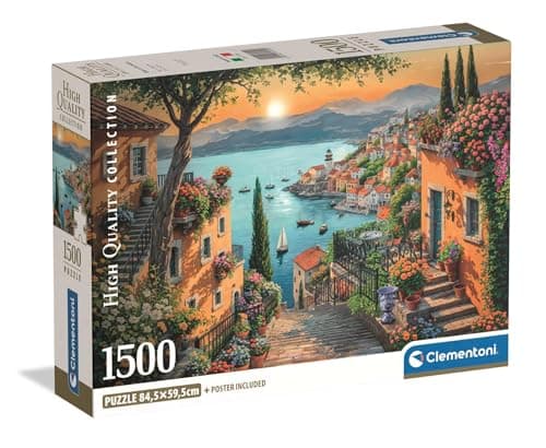 Clementoni - Puzzle for Adults 1500 Pieces, HQC Steps to The Harbor - Compact Box, Made in Italy, 31729 - Image 2