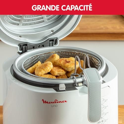 Moulinex Electric Deep Fryer, 1kg Capacity, 4 Persons, Compact Fryer, Easy Storage, Draining Position to Decrease Oil Quantity, Control Window, AF203110 - Image 4