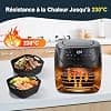 Moule Silicone Air Fryer pour Russell Hobbs Air fryer 4L/4,3L, 2 Paquet Réutilisable Carré Airfryer Accessoires Moule Friteuse pour Cecotec/Cosori/Aigostar - Image 5