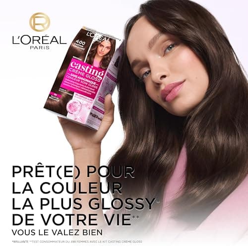 L'ORÉAL PARIS - Semi-Permanent Hair Colour Tone on Tone - Gloss Care Colour - Ammonia Free - Casting Cream Gloss - Shade: Ebony Black (200) - Image 4