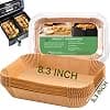 100 Pcs Air Fryer Liners Rectangular Air Fryer Liners Disposable Air Fryer Liners Double Basket Liners for Ninja Air Fryer 2 Basket Instant Pot Vortex Plus PowerXL Vortex DualZone Air - Image 2