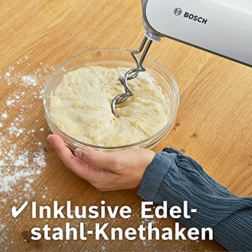 Bosch Electroménager MFQ4075DE Styline Hand Mixer, 550 Watts, White/Grey - Image 4