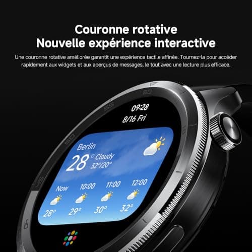 XIAOMI Watch S4 – Smart Watch, Sports Tracker, 36 mm AMOLED Display, Up to 15 Days of Battery Life, Bluetooth Calls, +150 Sports Modes, Dual Band GPS, NFC,Android & iOS, Black - Image 6