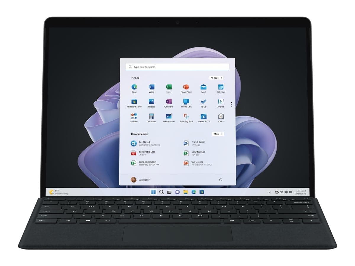 Microsoft Microsoft Surface Pro 9 256 GB 33 cm (13") Intel® Core™ i5 8 GB Wi-Fi 6E (802.11ax) Windows 11 Pro Graphite