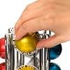 Héra CH0023 - Rotating Rotating Capsule Holder for 20 Nespresso Vertuo Capsules Chrome Steel - Image 5