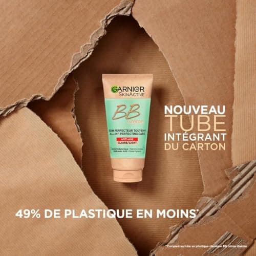 GARNIER Skin Active - BB Cream Anti-Aging - All-in-1 Perfecting Care - Firms & Hydrates - SPF 25 - Hyaluronic Acid & Aloe Vera - Vegan & Cruelty Free - All Skin Types - Light Tint - 50 ml - Image 8