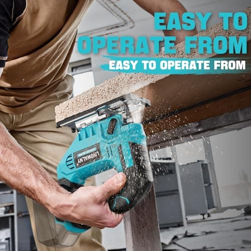 LIVOWALNY Cordless Jigsaw Compatible with Makita 18V, Variable Speed, 45° Bevel Cut, with 6 Blades - for Wood, Metal and Plastic (Battery Not Included) - Image 7
