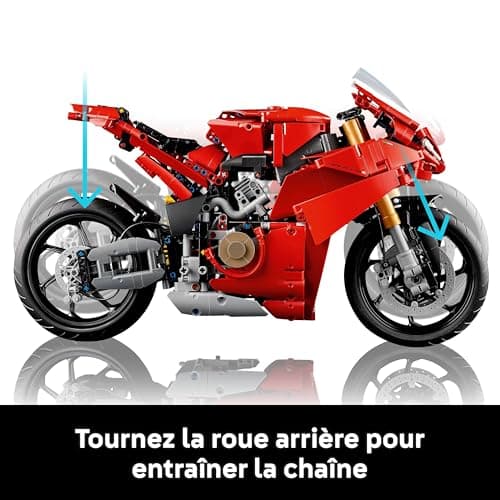 LEGO Technic La Moto Ducati Panigale V4 S - Moto à Construire pour Adulte, Homme et Femme - Blocs de Construction de véhicule - Idée de Cadeau pour Papa 42202 - Image 7