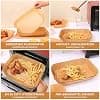 Air Fryer Baking Paper, 150 Pieces Food-Grade 22 x 14 cm Rectangular, Disposable Non-stick Oil-Free Parchment Paper, For Ninja Air Fryer Foodi Dual Zone Double Stack and Other Double Airfryer - Image 6