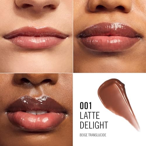 Rimmel London Oh My Gloss Butter Me Up Baume à lèvres 002 Latte Delight, hydratant, teinté, Soin des lèvres, Hydratation, Nourrissant, Squalane, 15 ml - Image 6