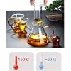 Pyrex Theme with Infuser - Safe, Small Aesthetic Teapot for One or Two Cups - 500 ML 16.9 oz (Colour: Clear),B - Image 8