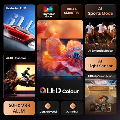 Hisense QLED 43 43E7Q 4K Ultra HD Smart TV VIDAA WiFi Dolby Vision HDMI 2.1 - Image 3