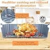 ENSINE Air Fryer Accessories For Philips Dual Basket 1000 Series 7.1L, 3 Pcs Customized Air Fryer Silicone Liners For Philips Na154/09, Reusable Inserts,non-stick, Dishwasher Safe, Grey - Image 5