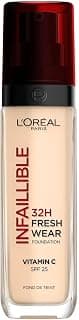 L'Oréal Paris - Infallible Fluid Foundation 32h Fresh Wear - All Skin Types - Colour: Porcelain (15) - 30 ml