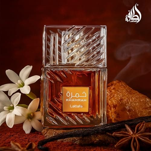 Khamrah Eau de Parfum Lattafa Parfums Unisexe 100 ml Vanille Doux Chaud Épicé Boisé Vanille - Image 8