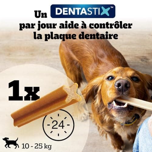 Pedigree DENTASTIX 56 Bâtonnets à Mâcher pour Grand Chiens 25kg+, 8 Sachets de 7, Saveur Poulet et Bœuf, Détartrage Dentaire Chien, Soins Dentaires pour Chien - Image 8