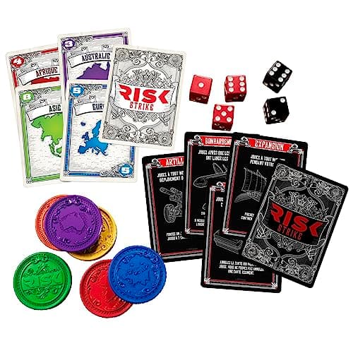 Hasbro Gaming Risk Strike, Card and Dice Game, Quick Strategy Card Game for 2-5 Players, Around 20 Min. Family Games, Group Games - Image 4