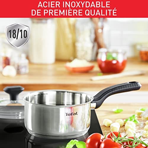 Tefal Comfort Max C973S344 Set of 3 Saucepans 14/16/18 cm + 2 Glass Lids 16/18 cm Induction High Quality Stainless Steel Heat Insulated Handles - Image 4