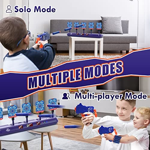 Lehoo Castle Nerf Shooting Target with Gun Toy, Electronic Target with 20 Darts, Outdoor Games for Children, Gift for Boys 3 4 5 6 7 8 Years Old - Image 5