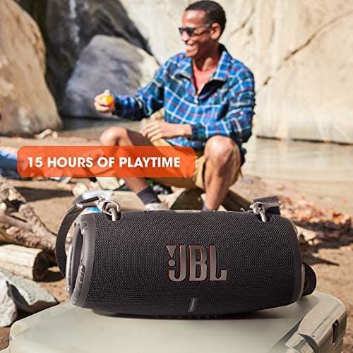 JBL Xtreme 3 – Enceinte Bluetooth portable – Basses profondes et son immersif – Étanche à l’eau et à la poussière – Avec chargeur pour appareils intégré – Autonomie 15 hrs – Noir - Image 4