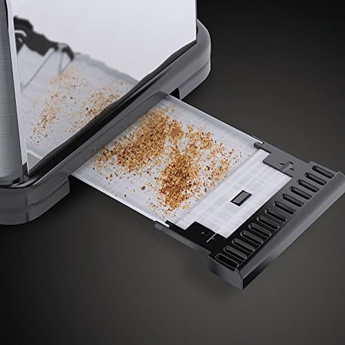 Russell Hobbs 21396-56 Bread Rack [Long Slot 2 Toasts/ 1 Slice Chopstick] Adventure Stainless Steel (Wide Slot, 6 Adjustable Quick Browning Levels, Raise, Thaw & Ware) - Image 5