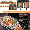 Air Fryer Silicone Mould for Ninja Foodi MAX Dual Zone Air Fryer AF400EU, AF300EU 7.6-9.5L, Air Fryer Accessories with Rack Racks, Cake Mould, Bread Pan - Image 6