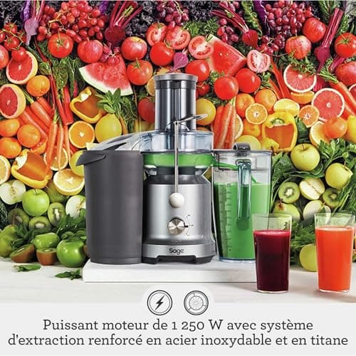 Sage - The Nutri Juicer Cold - Juicer - Juicer - Juicer - Smoothies - Silver - Image 3
