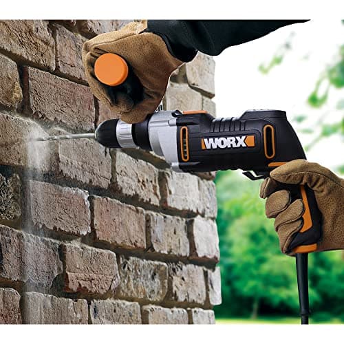 WORX 800W WX328 Corded Impact Drill, 13mm Keyless Chuck, Variable Speed, Forward and Reverse Rotation, Comes with 3 HSS Drills, 3 Drill Bits for Concrete, 1 Depth Gauge - Image 5