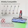 Tête de remplacement anti-ennêlement 2 brosses pour aspirateur avec LED,Compatible pour Dyson V7/V8/V10/V11/V15/SV10/SV11/SV12/SV14/SV15/SV22 (Non pour Slim) |Tête de remplacement à libération rapide. - Image 3