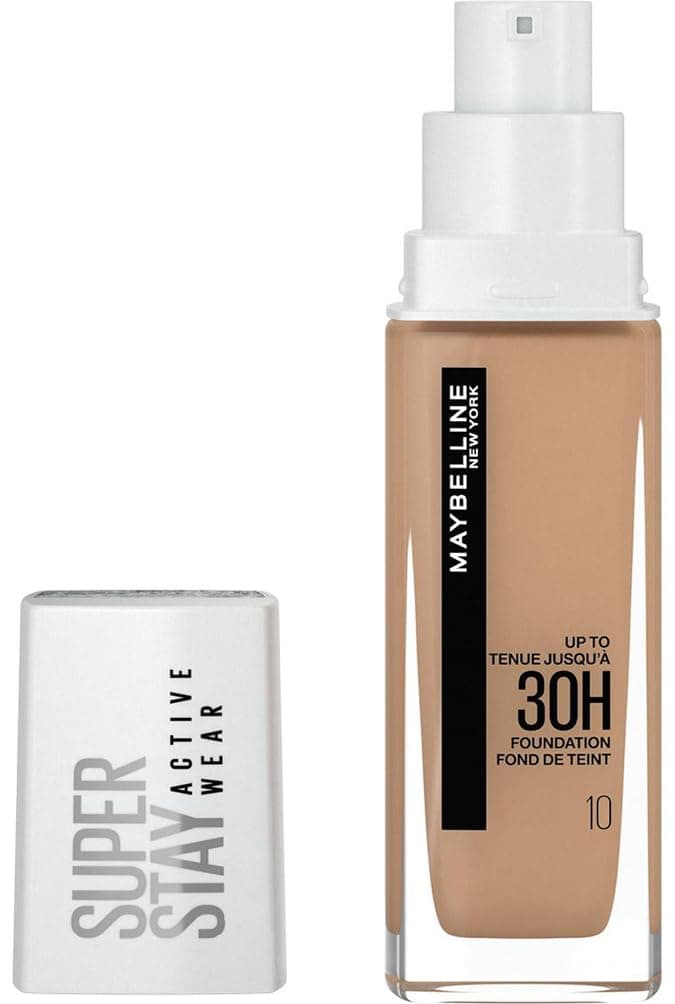 Maybelline New York - Fond de Teint Liquide Longue Tenue, Sans Transfert, Haute Couvrance - Superstay Active Wear 30h - Teinte : Ivoire (10) - Contenance : 30 ml - Image 8