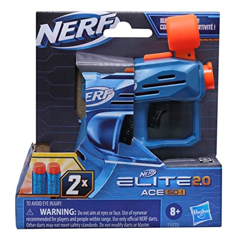 Nerf Elite 2.0, blaster Ace SD-1, 2 fléchettes Nerf Elite, rangement pour 1 fléchette, poignée d'amorçage - Image 3