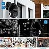 NIVIAN -2.4GHz WiFi PTZ Camera-2K-360° Remote Motion Autotracking and Human Detection - 10m Night Vision Compatible with Alexa and Google Home-Black - Image 5