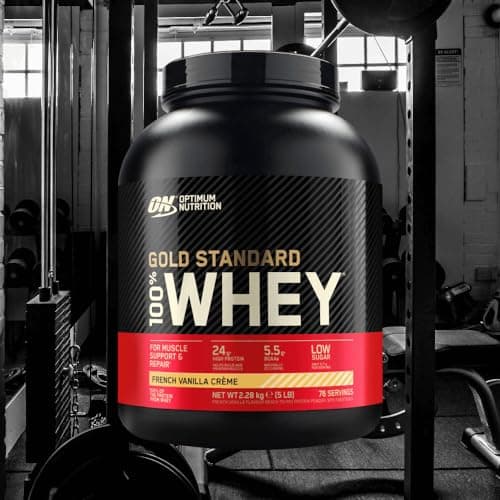 Optimum Nutrition 100% Whey Gold Standard (5lbs) French Vanilla Cream - Image 4