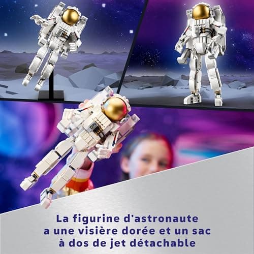 LEGO Creator 3-in-1 Astronaut in Space Construction Toy with Dog and Space Shuttle, Nursery Decoration, Creative Gift for 9 Year Old Boys and Girls 31152 - Image 5