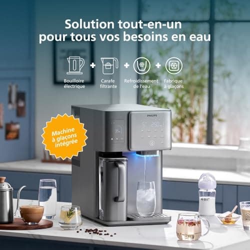 Philips Reverse Osmosis Water Station, Instant Hot & Cold Water, Built-in Ice Maker, UV-C, Remineralization, TDS Monitor, 6 Litre Tank, 1 Year Filter Life - Image 4